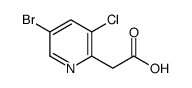 5-溴-3-氯吡啶-2-乙酸结构式