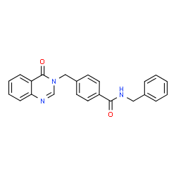 N-benzyl-4-[(4-oxoquinazolin-3(4H)-yl)methyl]benzamide structure