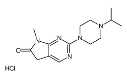 7-methyl-2-(4-propan-2-ylpiperazin-1-yl)-5H-pyrrolo[2,3-d]pyrimidin-6-one,hydrochloride Structure