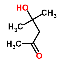 4-Hydroxy-4-methyl-2-pentanone Structure