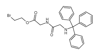 N-tritylglycylglycine 2-bromoethyl ester Structure