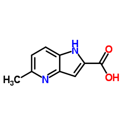 5-Methyl-4-azaindole-2-carboxylic acid Structure