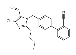 2-n-Butyl-4-chloro-1-[(2'-cyanobiphenyl-4-yl)methyl]imidazole-5-carboxaldehyde Structure