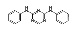 N2,N4-diphenyl-2,4-triazinediamine Structure