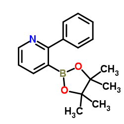 2-Phenyl-3-(4,4,5,5-tetramethyl-1,3,2-dioxaborolan-2-yl)pyridine structure