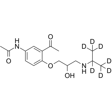 Diacetolol D7 Structure