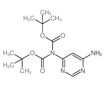 6-[bis(tert-butoxycarbonyl)amino]-4-aminopyrimidine structure