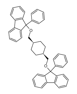 cis-1,4-bis(9-phenylfluoren-9-yloxymethyl)cyclohexane Structure