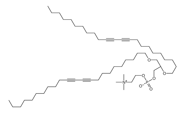 2,3-O-bis(10,12-tricosadiynyl)glycero-1-phosphocholine结构式