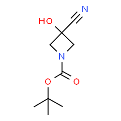 tert-butyl 3-cyano-3-hydroxy-azetidine-1-carboxylate Structure