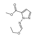 methyl 2-[(E)-ethoxymethylideneamino]pyrazole-3-carboxylate Structure