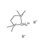 Cr(BH4)2(N,N,N',N'-tetramethylethylenediamine)结构式