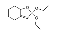 Benzofuran,2,2-diethoxy-2,4,5,6,7,7a-hexahydro-(9CI)结构式