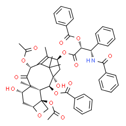Benzenepropanoic acid, β-(benzoylamino)-α-(benzoyloxy)-, (2aR,4S,4aS,6R,9S,11S,12S,12aR,12bS)-6,12b-bis(acetyloxy)-12-(benzoyloxy)-2a,3,4,4a,5,6,9,10,11,12,12a,12b-dodecahydro-4,11-dihydroxy-4a,8,13,13-tetramethyl-5-oxo-7,11-methano-1H-cyclodeca[3,4]benz[1,2-b]oxet-9-yl ester, (αR,βS)- structure