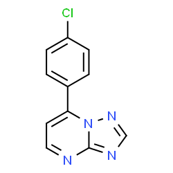 7-(4-Chlorophenyl)[1,2,4]triazolo[1,5-a]pyrimidine Structure