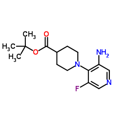 Tert-Butyl 1-(3-Amino-5-Fluoropyridin-4-Yl)Piperidine-4-Carboxylate图片