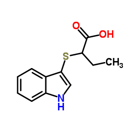 2-(1H-Indol-3-ylsulfanyl)butanoic acid Structure