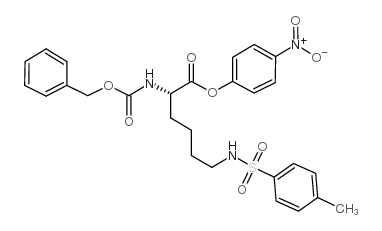 N6-[(4-甲基苯基)磺酰基]-N2-[(苯基甲氧基)羰基]-L-赖氨酸对硝基苯基酯结构式