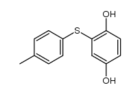 2-((4-methylphenyl)thio)benzene-1,4-diol结构式