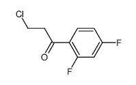 3-chloro-1-(2,4-difluorophenyl)propanone Structure