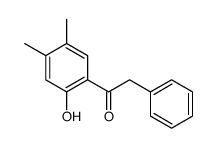 1-(2-hydroxy-4,5-dimethylphenyl)-2-phenylethanone结构式