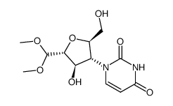 2,5-ANHYDRO-4-DEOXY-4-(3,4-DIHYDRO-2,4-DIOXO-1(2H)-PYRIMIDINYL)-1-(DIMETHYL ACETAL)-L-MANNOSE structure