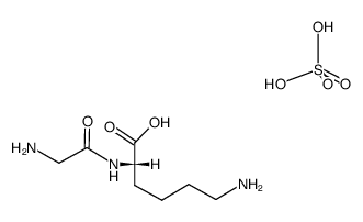 GLYCYL-L-LYSINE SULFATE structure