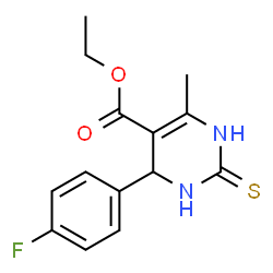 Ethyl 4-(4-fluorophenyl)-6-methyl-2-thioxo-1,2,3,4-tetrahydro-5-pyrimidinecarboxylate picture