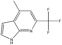 4-Methyl-6-(trifluoromethyl)-1H-pyrrolo[2,3-b]pyridine Structure