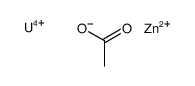 acetic acid, uranium(4+) zinc salt结构式