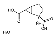 2-AMINOBICYCLO[3.1.0]HEXANE-2,6-DICARBOXYLIC ACID HYDRATE Structure