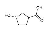 1-hydroxypyrrolidine-3-carboxylic acid结构式