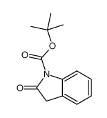 2-氧代吲哚啉-1-羧酸叔丁酯结构式