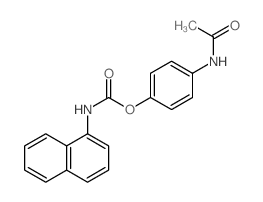 (4-acetamidophenyl) N-naphthalen-1-ylcarbamate Structure