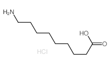 Nonanoic acid,9-amino-, hydrochloride (1:1)结构式