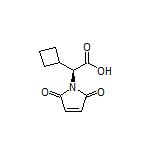 (S)-2-Cyclobutyl-2-(2,5-dioxo-2,5-dihydro-1-pyrrolyl)acetic Acid Structure