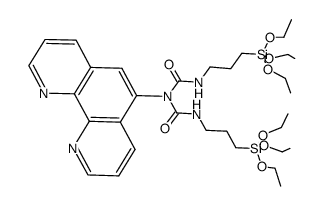 5-(N,N-bis(3-(triethoxysilyl)propylcarbamoyl)amino)-1,10-phenanthroline结构式