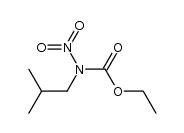 isobutyl-nitro-carbamic acid ethyl ester Structure