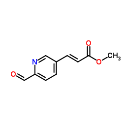 Methyl (2E)-3-(6-formyl-3-pyridinyl)acrylate结构式