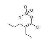 6-chloro-4,5-diethyl-[1,2,3]oxathiazine 2,2-dioxide Structure