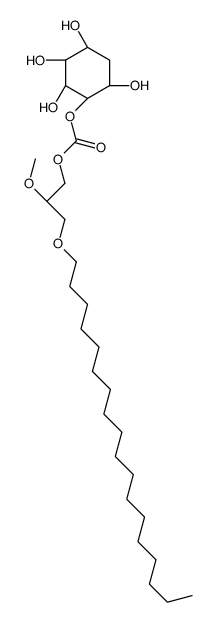 Carbonic acid, (2R)-2-methoxy-3-(octadecyloxy)propyl (1R,2R,3S,4R,6R)-2,3,4,6-tetrahydroxycyclohexyl ester结构式