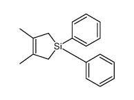 3,4-dimethyl-1,1-diphenyl-2,5-dihydrosilole Structure