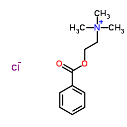 Benzoylcholine Chloride Structure