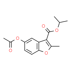 isopropyl 5-acetoxy-2-methylbenzofuran-3-carboxylate结构式