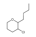 2-butyl-3-chloro-tetrahydro-pyran结构式