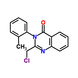 2-(Chloromethyl)-3-o-tolyl-4(3H)-quinazolinone Structure