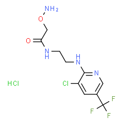 2-(AMINOOXY)-N-(2-([3-CHLORO-5-(TRIFLUOROMETHYL)-2-PYRIDINYL]AMINO)ETHYL)ACETAMIDE HYDROCHLORIDE Structure