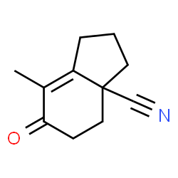 3aH-Indene-3a-carbonitrile,1,2,3,4,5,6-hexahydro-7-methyl-6-oxo-(9CI) Structure