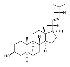 24R-methyl-5α-cholest-22E-en-3β-ol Structure