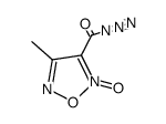 4-methyl-2-oxy-furazan-3-carbonyl azide结构式